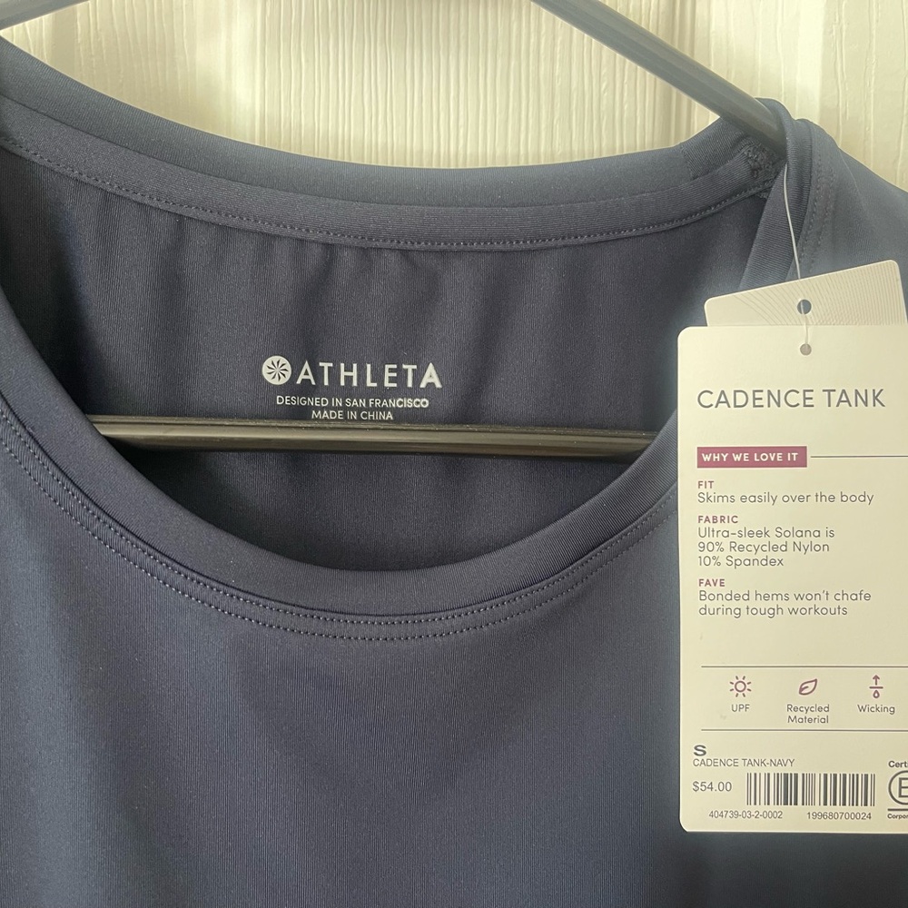 Athleta Navy Cadence Tank - Picture 2 of 3